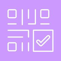 QR Code Checkout Icon Design vector