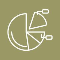 Pie Chart Icon Design vector