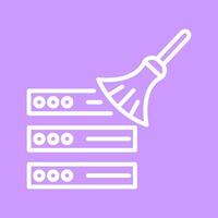 Data Cleaning Icon Design vector