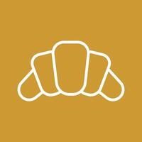 Croissant Icon Design vector