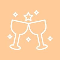 Wine Party Icon Design vector