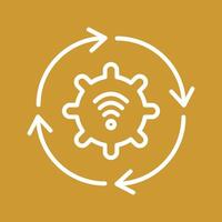Automated Process Icon Design vector