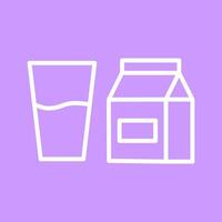 Glass of Milk Icon Design vector