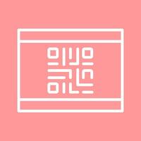 QR Code Business Card Icon Design vector