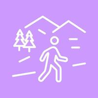 Nature Walk Icon Design vector