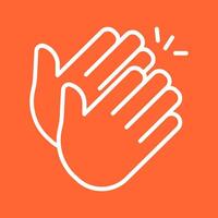 Clapping Hands Icon Design vector