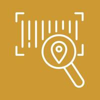 Barcode Tracking Icon Design vector