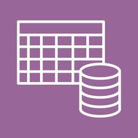 Table Data Icon Design vector