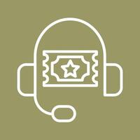 Support Ticket Icon Design vector