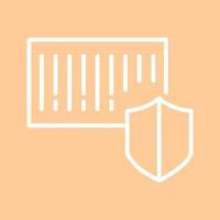 Barcode Security Icon Design vector