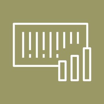 Barcode Analytics Icon Design vector