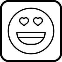 Heart Eyes Icon Design vector
