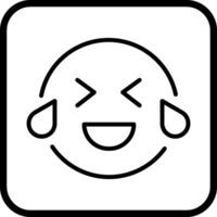 Face with Tears of Joy Icon Design vector
