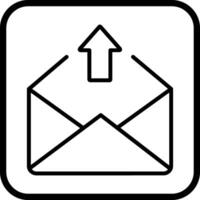 Outbox Icon Design vector