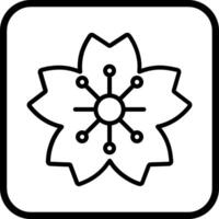 Cherry Blossom Icon Design vector