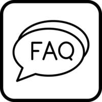 FAQ Section Icon Design vector