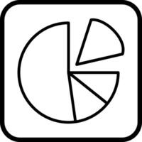 Pie Chart Icon Design vector