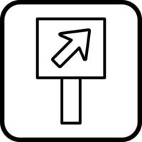 Diagonal Up Right Arrow Icon Design vector