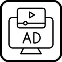 Ad Icon Design vector