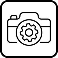 Camera Settings Icon Design vector