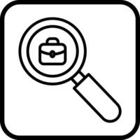 Job Hunting Icon Design vector
