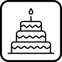 Cake Topper Icon Design vector