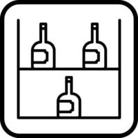 Wine Rack Icon Design vector