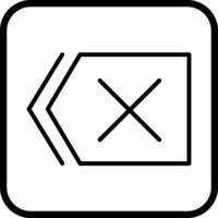 Delete Icon Design vector