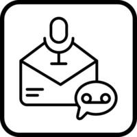 Voice Message Icon Design vector