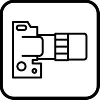 DSLR Essentials Icon Design vector