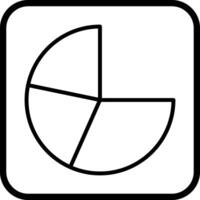Pie Chart Icon Design vector