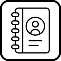 Contact List Icon Design vector