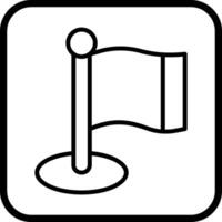 Flagpole Icon Design vector