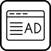 Ad Placement Icon Design vector