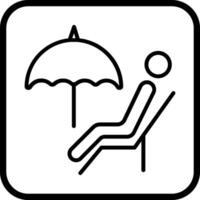 Relaxing Day Icon Design vector