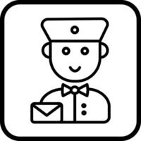 Mail Carrier Icon Design vector