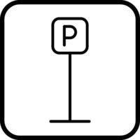 P Button Icon Design vector