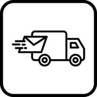 Mail Truck Icon Design vector