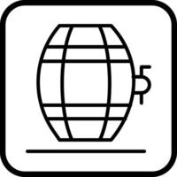 Wine Barrel Rack Icon Design vector