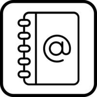 Address Book Icon Design vector