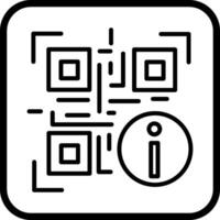 QR Code Information Icon Design vector