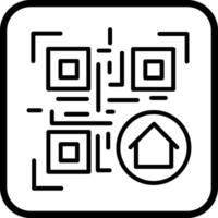 QR Code Menu Icon Design vector