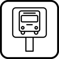 Bus Stop Icon Design vector