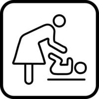 Changing Table Icon Design vector