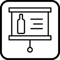 Wine Presentation Icon Design vector