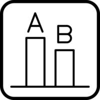 AB Testing Icon Design vector