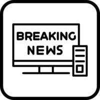 Breaking Story Icon Design vector