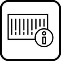 Barcode Product Info Icon Design vector