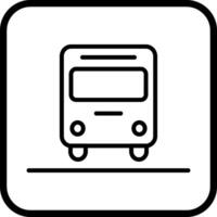 Oncoming Bus Icon Design vector
