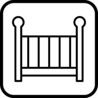 Nursery Cots Icon Design vector